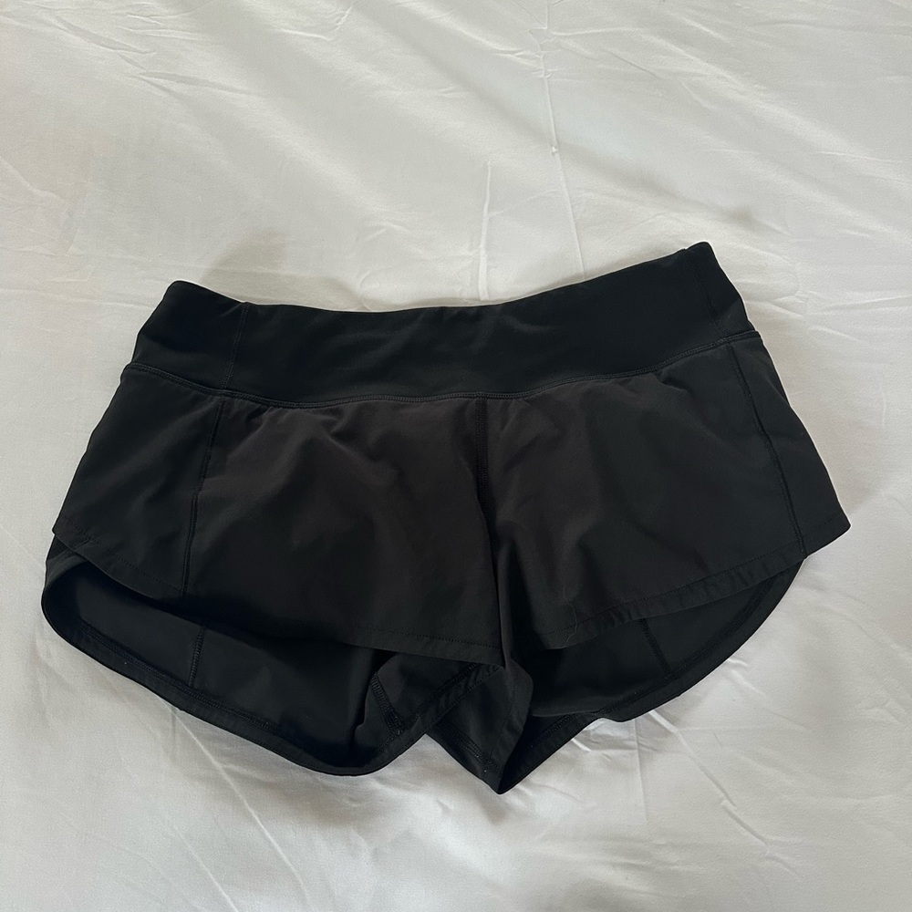 COPY - Black Lululemon Speed up Shorts